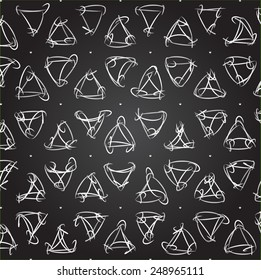 Vector seamless abstract pattern background, geometric design - you can change color and size for decoration