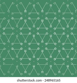 Vector seamless abstract pattern background, geometric design - you can change color and size for decoration