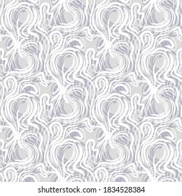 Vector seamless abstract pattern with brush effects