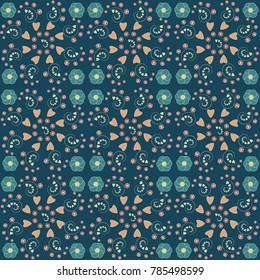 Vector seamless abstract pattern design. Decorative ornament art shape. Artistic image concept. Used for background, wallpaper banners