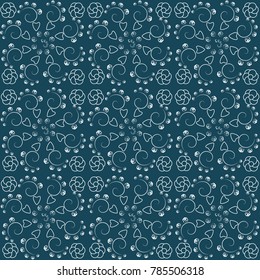 Vector seamless abstract pattern design. Decorative ornament art shape. Artistic image concept. Used for background, wallpaper banners