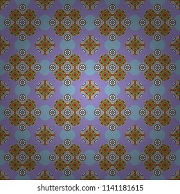 Vector seamless abstract pattern with diagonal stripes on texture background in retro blue, violet and gray colors. Endless pattern can be used for ceramic tile, linoleum, textile, backgrounds.