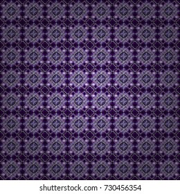 Vector seamless abstract pattern with diagonal stripes on texture background in retro black, violet and purple colors. Endless pattern can be used for ceramic tile, wallpaper, textile, backgrounds.