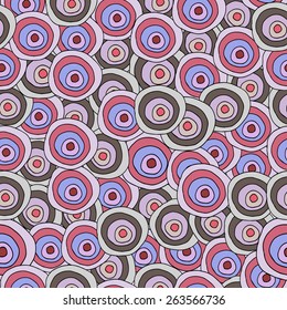 Vector seamless abstract pattern  in doodle style. Endless background.