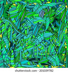 Vector seamless abstract pattern. Endless background. 