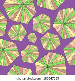  Vector seamless abstract  pattern geometric figures on violet background