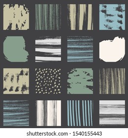 Vector Seamless Abstract Pattern. Grungy Collage.