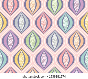 Vector seamless abstract pattern for holidays. Retro seamless colorful pattern. Vector texture for Christmas.