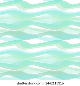 Vector seamless abstract pattern of  interlacing wavy ribbons