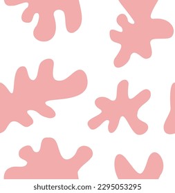 Vector seamless abstract pattern isolated on white background