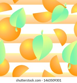 vector seamless abstract pattern with leaves. illustration with doodles and leaves. Trendy design for wallpaper, fabric makers, fashion textile print.Nature illustration.Eps10 Vector