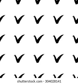 Vector seamless abstract pattern with  marks.