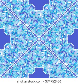 Vector seamless abstract pattern. Vector seamless mosaic pattern. Geometric seamless pattern.