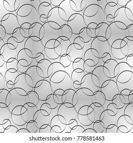 vector seamless abstract pattern with ovals
