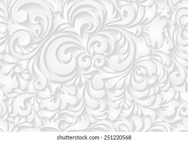 Vector seamless abstract pattern. Paper style. 