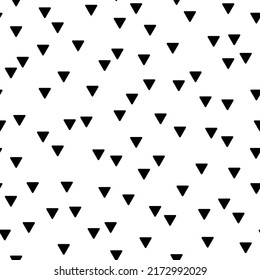 Vector seamless abstract pattern with triangles. Cute design for wrapping paper, textile, stationery, wallpaper.