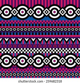 vector seamless abstract pattern in vivid colors