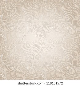 Vector seamless abstract pattern with waves