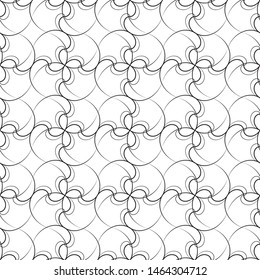 Vector seamless abstract pattern, waves.