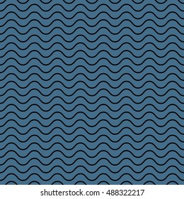 Vector seamless abstract pattern, waves