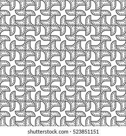 Vector seamless abstract pattern, waves.