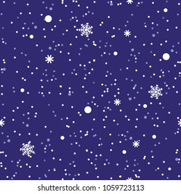 vector seamless abstract pattern winter snow background