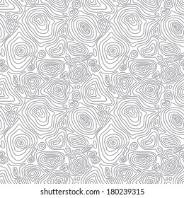 Vector seamless abstract simple monochrome pattern with concentric curved circles - eps8