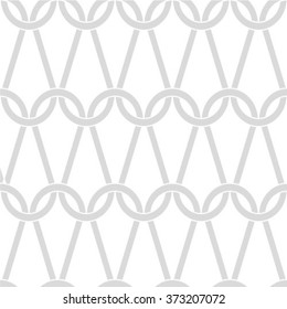 Vector seamless abstract stockinette pattern. Knitting facial loops gray texture on white background