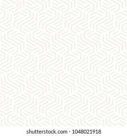 Vector seamless abstract subtle pattern. Modern stylish stripes texture. Repeating geometric tiles with hexagonal elements