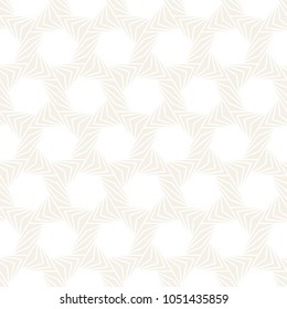 Vector seamless abstract subtle pattern. Modern stylish stripes texture. Repeating geometric tiles with hexagonal elements