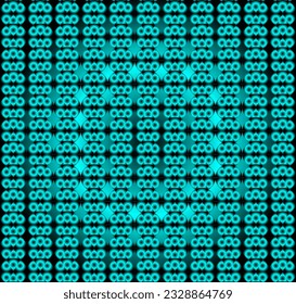 Vector seamless abstract texture in the form of an original blue pattern on a gray gradient background 