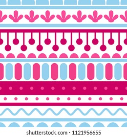 Vector seamless abstract tribal pattern. Ethnic seamless pattern. 