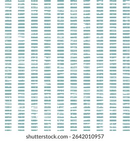 vector seamless abstract vertical farm house turquoise stripes on white background. Texture uneven streaks of paint. Hand drawing used for textile.