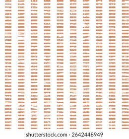 vector seamless abstract vertical farm house orange stripes on white background. Texture uneven streaks of paint. Hand drawing used for textile.