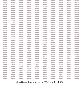 vector seamless abstract vertical farm house pink stripes on white background. Texture uneven streaks of paint. Hand drawing used for textile.