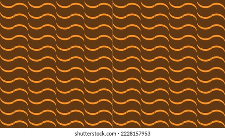 Vector seamless abstract wavy pattern,   a background with geometric halftone design in orange  brown colors  Can be used for wallpaper, pattern fills, web page background, surface textures or fabric