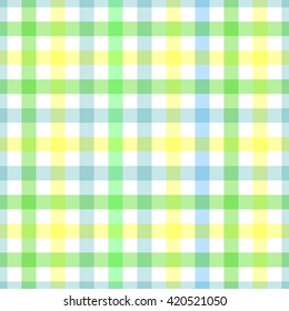 Vector seamless abstract yellow green blue background with stripes pattern in a cage