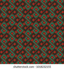 Vector Seamless African pattern. Colorful African geometric ornament.