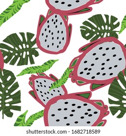 Vector Seamless African Pattern. Stroke Native Cute Background. Hand Draw Banner Repeat Savage Ornament. Tropically Fan Print. Vector Endless Modern.