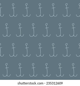 Vector seamless anchor pattern.