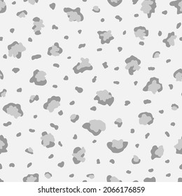 Vector seamless animalistic pattern, leopard print. Cute design for textile, wallpaper, wrapping paper.