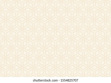 Vector Seamless Arabic Geometric Pattern in light brown