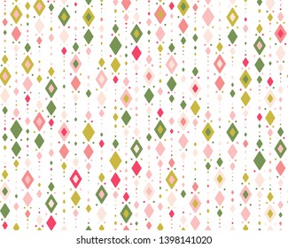 Vector seamless argyle pattern. Geometric repeated texture. Light background with traditional ornament.