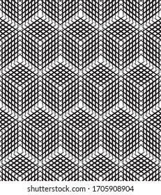 Vector seamless art building striped square design
