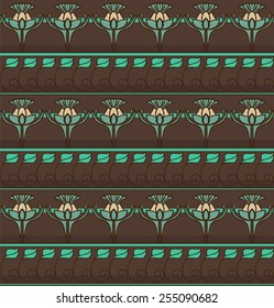 Vector Seamless Art Nouveau Pattern. Vintage wallpaper