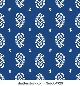 vector seamless artistic graphical original orient paisley pattern. spring summer time, holidays, oriental flower background print, leaves, nature, organic motifs.