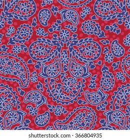 vector seamless artistic graphical original orient paisley pattern. spring summer time, holidays, oriental flower background print, leaves, nature, organic motifs.