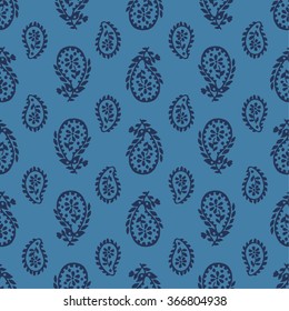 vector seamless artistic graphical original orient paisley pattern. spring summer time, holidays, oriental flower background print, leaves, nature, organic motifs.