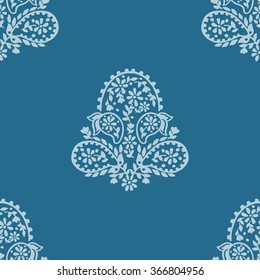 vector seamless artistic graphical original orient paisley pattern. spring summer time, holidays, oriental flower background print, leaves, nature, organic motifs.