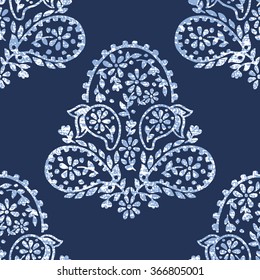 vector seamless artistic graphical original orient paisley pattern. spring summer time, holidays, oriental flower background print, leaves, nature, organic motifs.